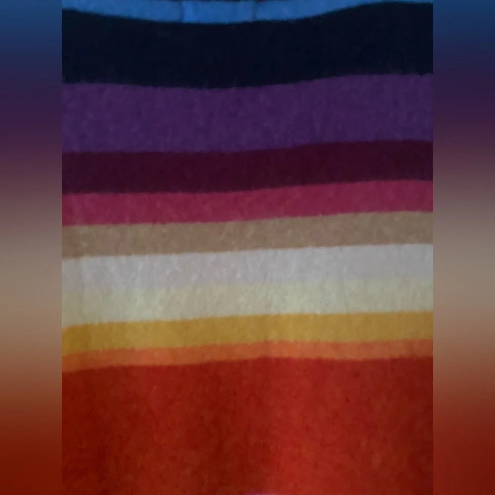 MINNIE ROSE Cashmere Multi Stripe Cardigan size XS pristine condition like new - Picture 10 of 11